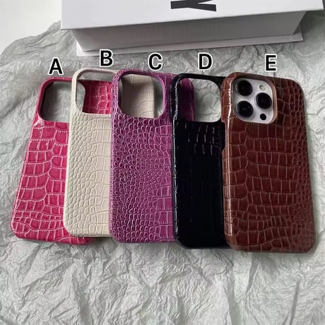 S74962 エレガントクロコ調 iPhoneケース