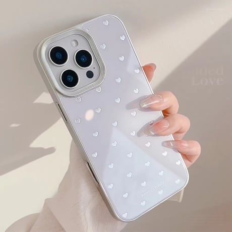 S74674 ぷちハートのシンプルiPhoneケース