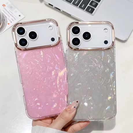 S75007 きらめきオーロラフレーム iPhoneケース