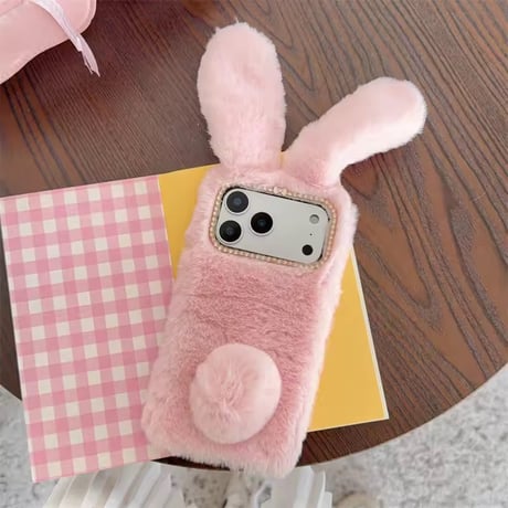 S75100 ふわもこバニーiPhoneケース