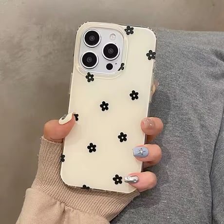 S74789 モノトーンパターンiPhoneケース