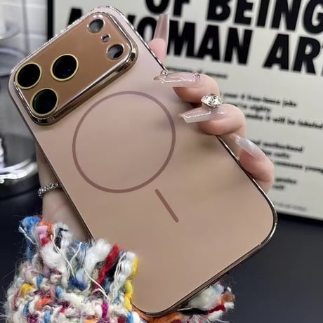 S75099 メタリックフレーム MagSafe対応iPhoneケース