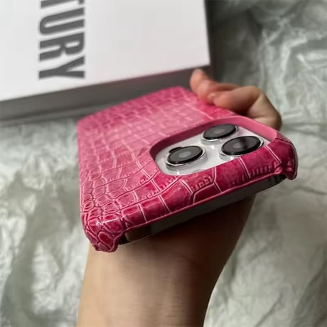 S74962 エレガントクロコ調 iPhoneケース