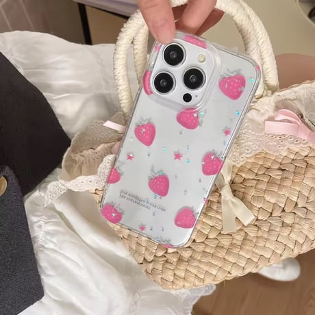 L62298 スイートストロベリークリア iPhoneケース