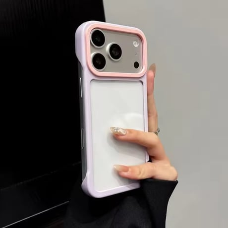 L62482 パステルバイカラークリアiPhoneケース