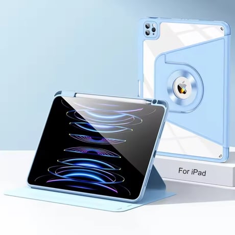 D0028 360°マグネット回転スタンド付きiPadケース