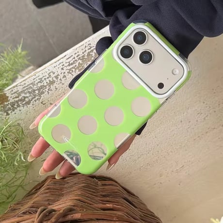 S75640 ハートチャームドット iPhoneケース