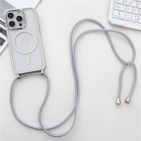 K22696 MagSafe対応クリアフレームショルダー iPhoneケース