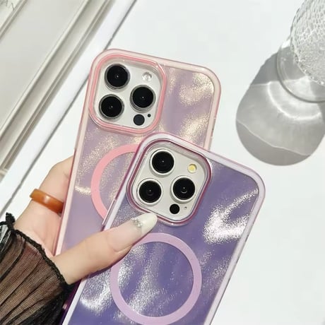 【即納商品】S74576 MagSafe対応オーロラクリアiPhoneケース