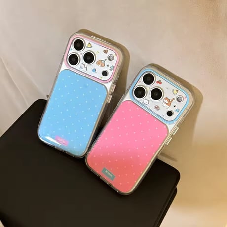 S75689 わんにゃんドットiPhoneケース