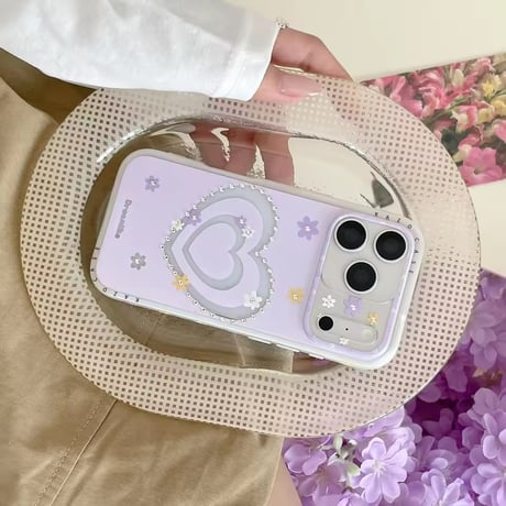 S75506 フラワーハートiPhoneケース