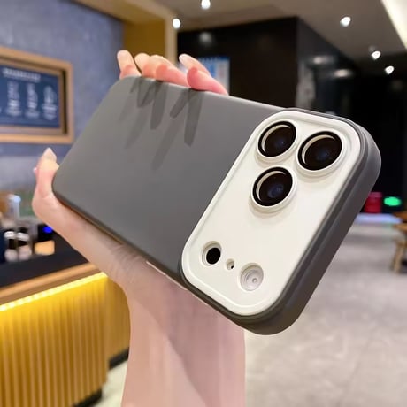 S75494 バイカラーパステルシリコンiPhoneケース