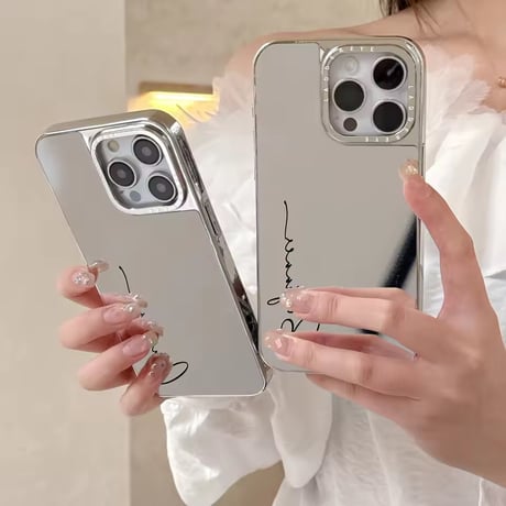 K23016 ネームロゴミラーiPhoneケース