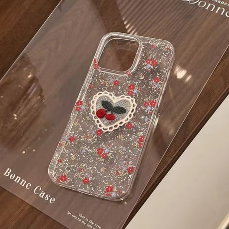 L62333 きらめきチェリーレース iPhoneケース
