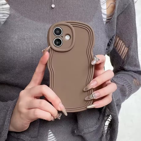 S73534 くねくねラインのカラフルiPhoneケース