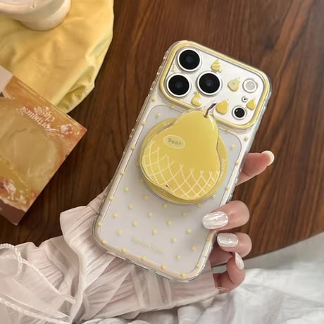 K23145 ペアフルーツ MagSafeグリップ付きiPhoneケース