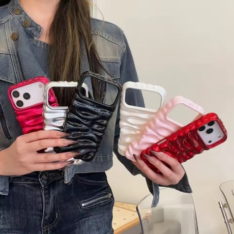S75325 ウェーブ立体グロッシー iPhoneケース
