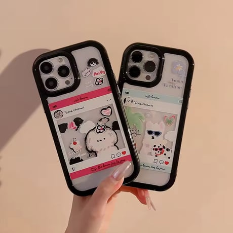 S75595 ポップフィードわんちゃんiPhoneケース