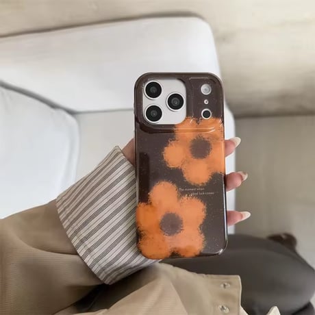 S75203 レトロフラワー iPhoneケース