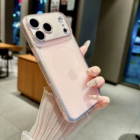 L62412 カラーフレーム MagSafe対応iPhoneケース