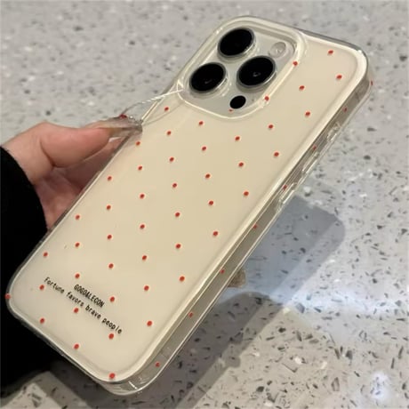 K22710 Oops!ハンドグリップドットiPhoneケース