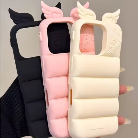S74699 Angel Wing Puffy iPhoneCase