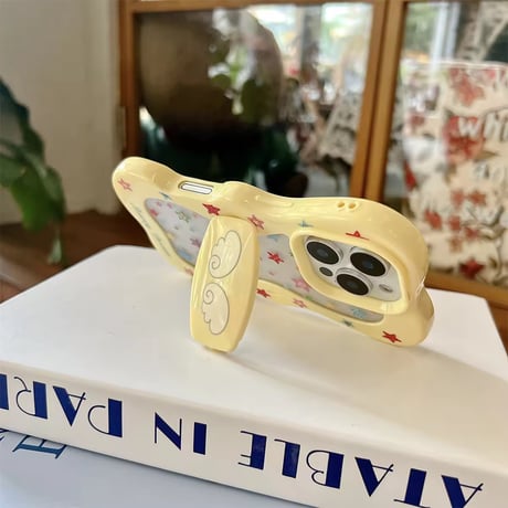 K22850 エンジェルウィングスタンド付きiPhoneケース