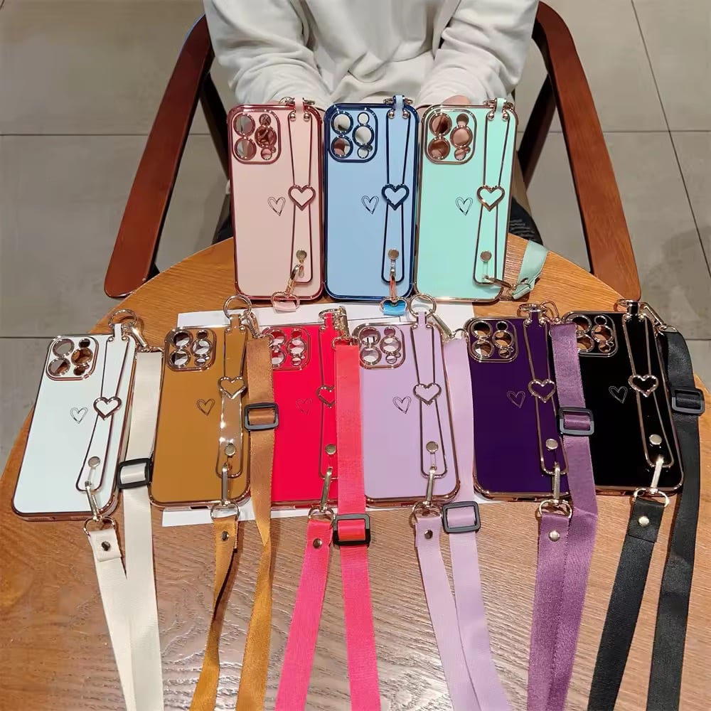 K22771 ハートショルダー付きiPhoneケース | nanomita