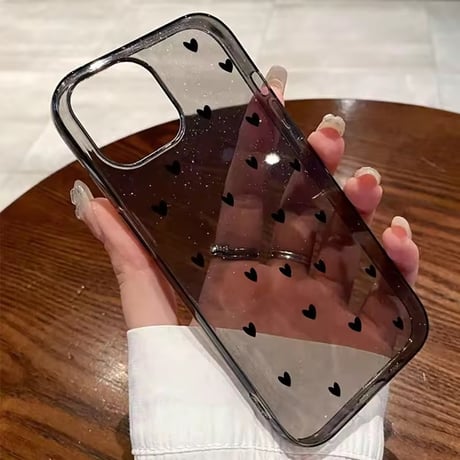 S75264 きらめきハートクリアiPhoneケース