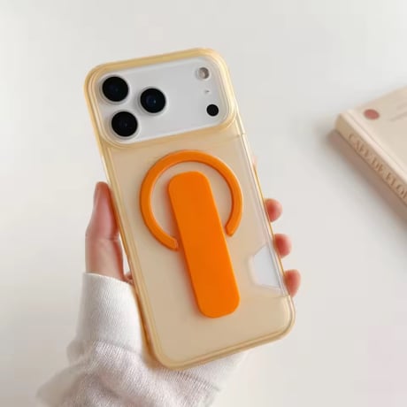 K23187 カード収納スタンドリングiPhoneケース
