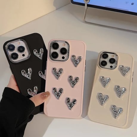 S73813  SILVER LOVE - キラキラ輝く大人可愛いiphoneケース