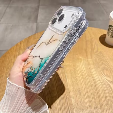 S75180 インクマーブルアートiPhoneケース