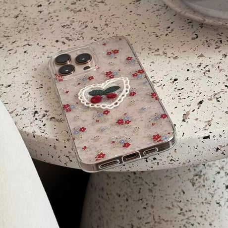 L62333 きらめきチェリーレース iPhoneケース