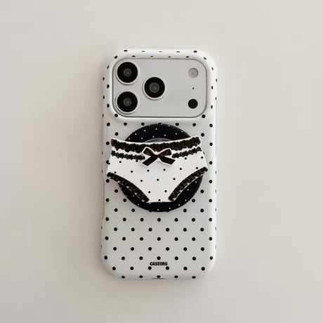 K23165 ギンガムリボンポップグリップケース