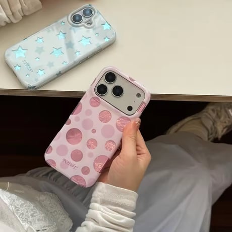 S75639 きらめきスター＆ドット iPhoneケース