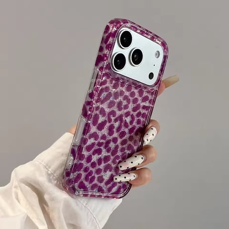 S75645キラめきアニマルグリッターiPhoneケース