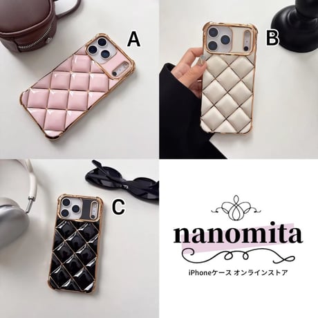 S75177 キルティングシャイン iPhoneケース