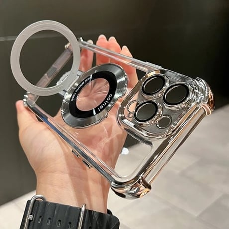K22667 リングスタンド付きクリア iPhoneケース