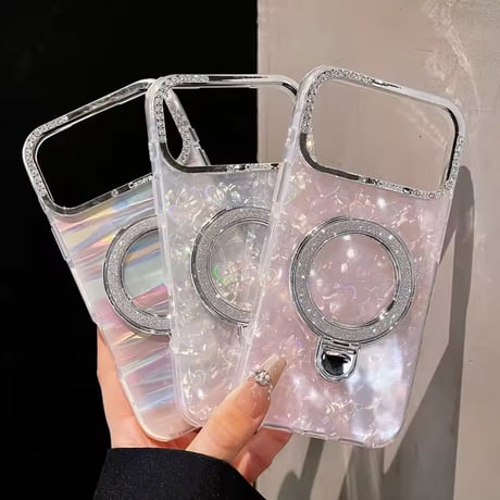 K22951 スパークルリンググリッター iPhoneケース（MagSafe対応）