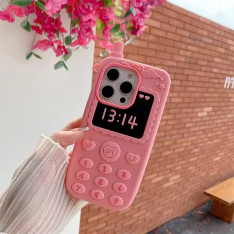 S75623 レトロコールピンク iPhoneケース