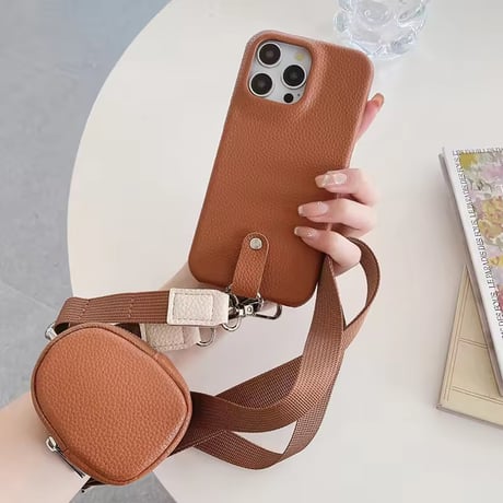 K22856 マルチポーチ付きストラップiPhoneケース