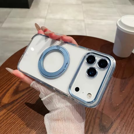 【即納商品】K22899 カラーフレームリング付き MagSafe対応 iPhoneケース