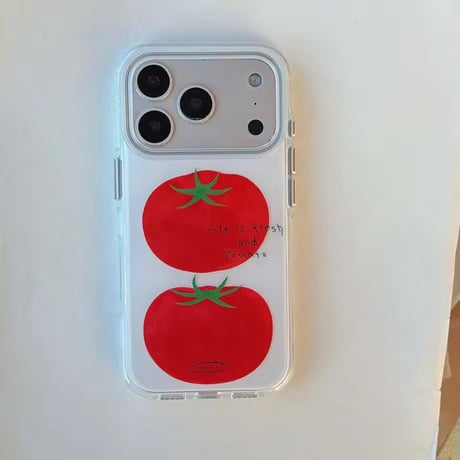 S75480 トマトチャーム付きiPhoneケース
