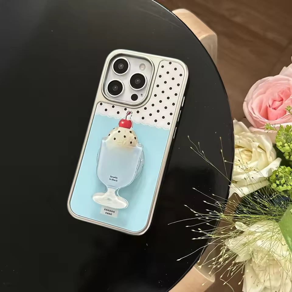 K22907 クリームソーダサンデー iPhoneケース | nanomita