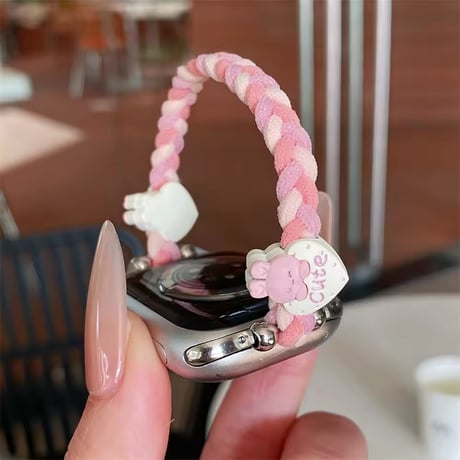 N00168 ゆるキャラ編み込みApple Watchベルト