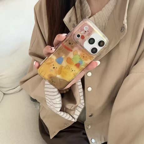 S75175 ゆるふわアニマルパーティー iPhoneケース