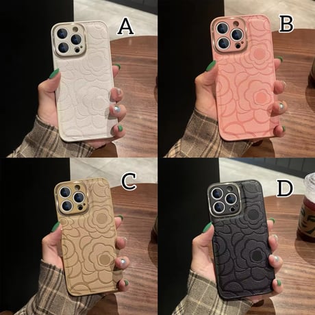 S74513 フラワーエンボスiPhoneケース