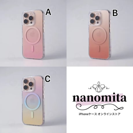 L62327 MagSafe対応 グラデーションクリア iPhoneケース