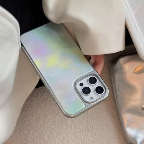 S75148 オーロラシェルのきらめき iPhoneケース