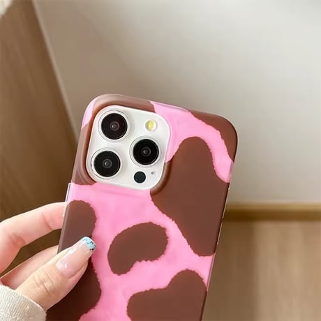 S75093 ゆるカウ COWパターン iPhoneケース